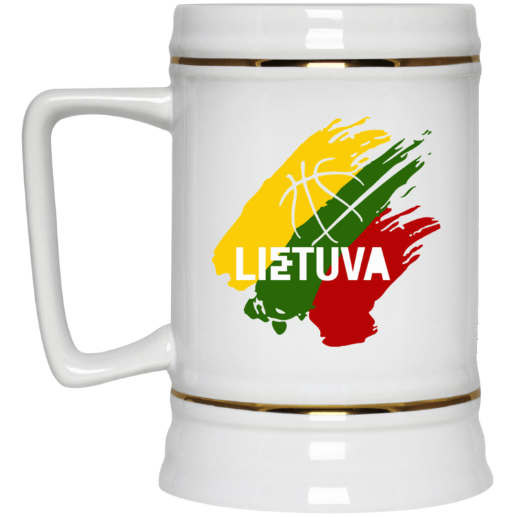 Lietuva BB - 22 oz. Ceramic Stein - Lithuania Strong