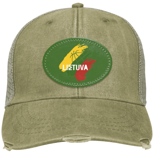 Lietuva BB - Distressed Ollie Cap - Oval Patch - Lithuania Strong