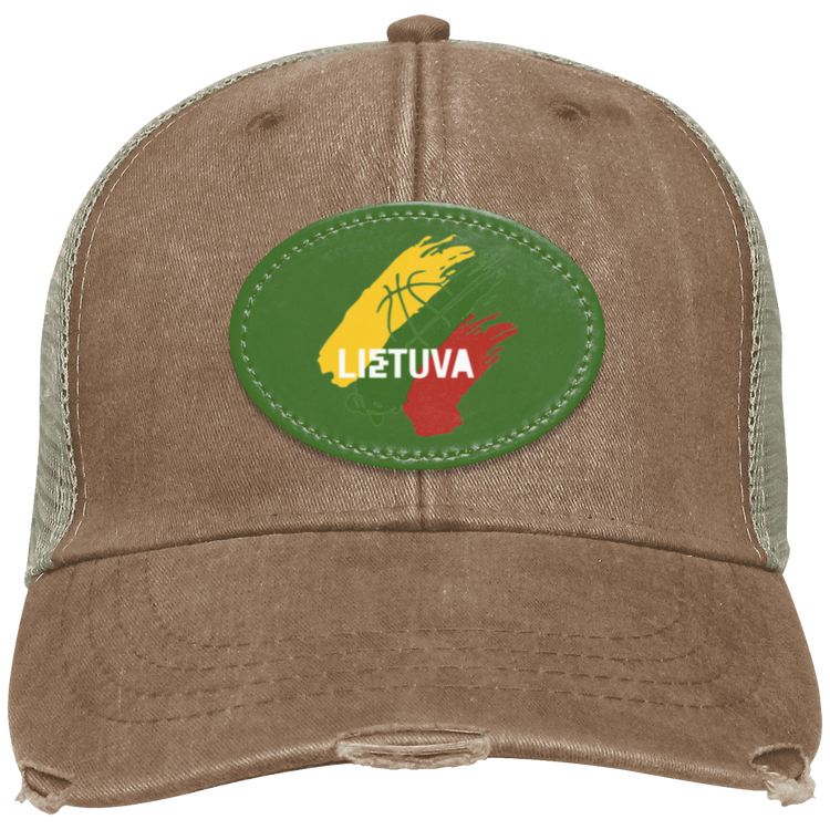 Lietuva BB - Distressed Ollie Cap - Oval Patch - Lithuania Strong