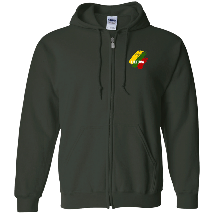 Lietuva BB - MenWomen Unisex Comfort Full-Zip Hoodie - Lithuania Strong