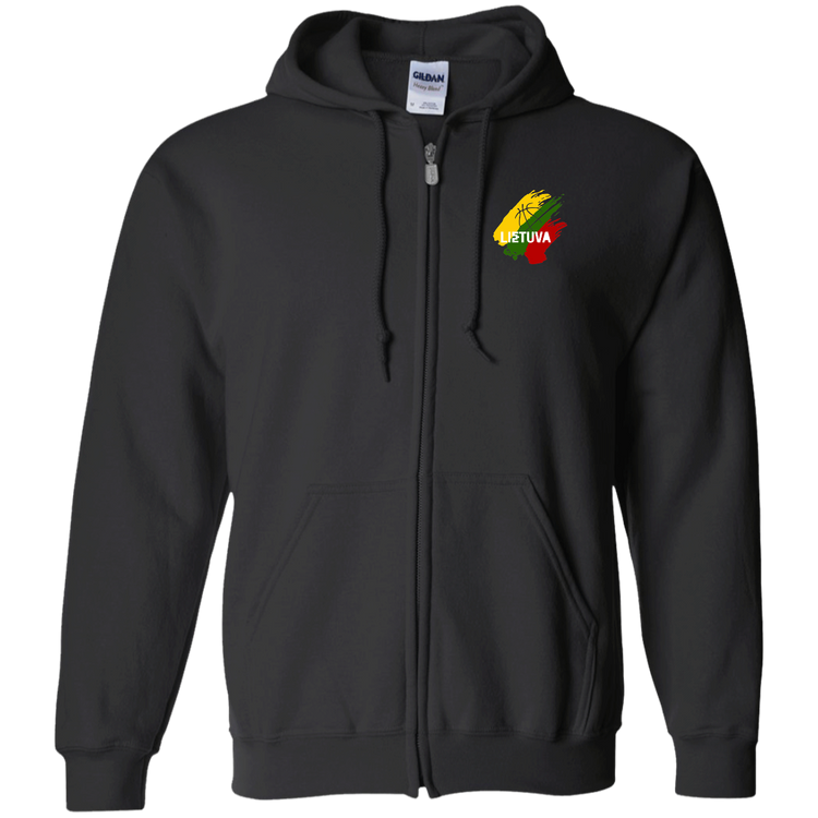 Lietuva BB - MenWomen Unisex Comfort Full-Zip Hoodie - Lithuania Strong