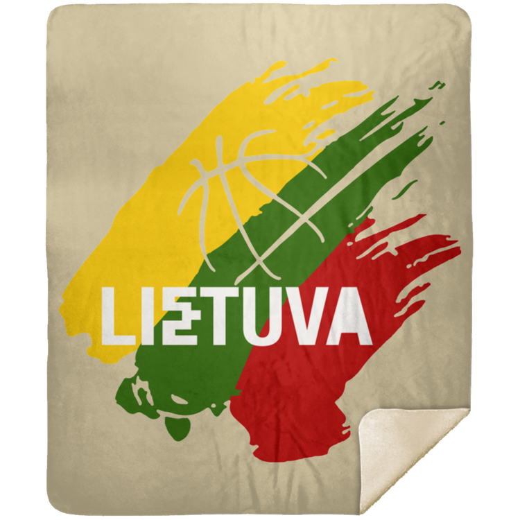 Lietuva BB - Premium Mink Sherpa Blanket 50x60 - Lithuania Strong