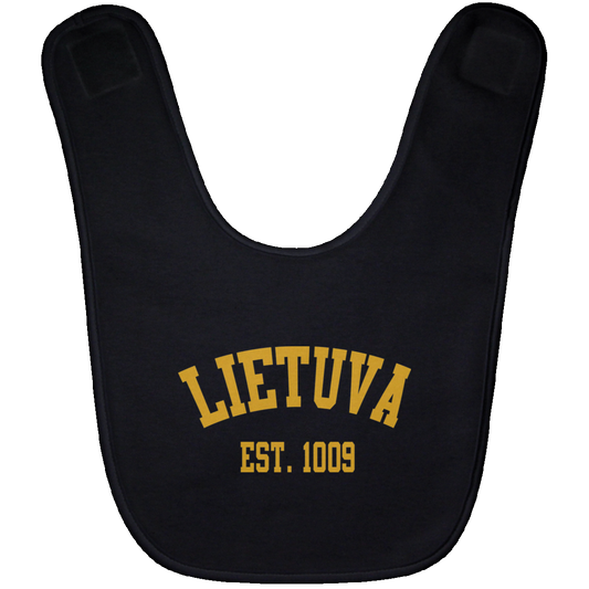 Lietuva Est. 1009 - BABYBIB Baby Bib - Lithuania Strong