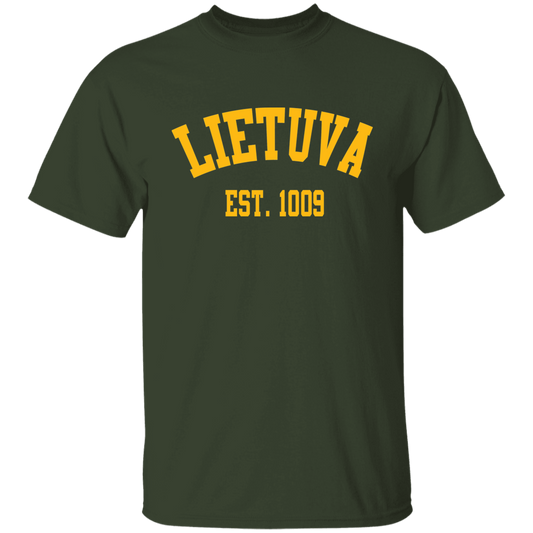 Lietuva Est. 1009 - BoysGirls Youth Classic Short Sleeve T-Shirt - Lithuania Strong