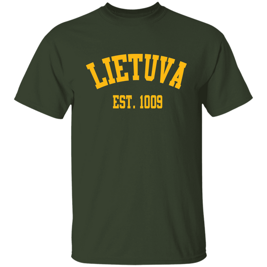 Lietuva Est. 1009 - BoysGirls Youth Classic Short Sleeve T-Shirt - Lithuania Strong