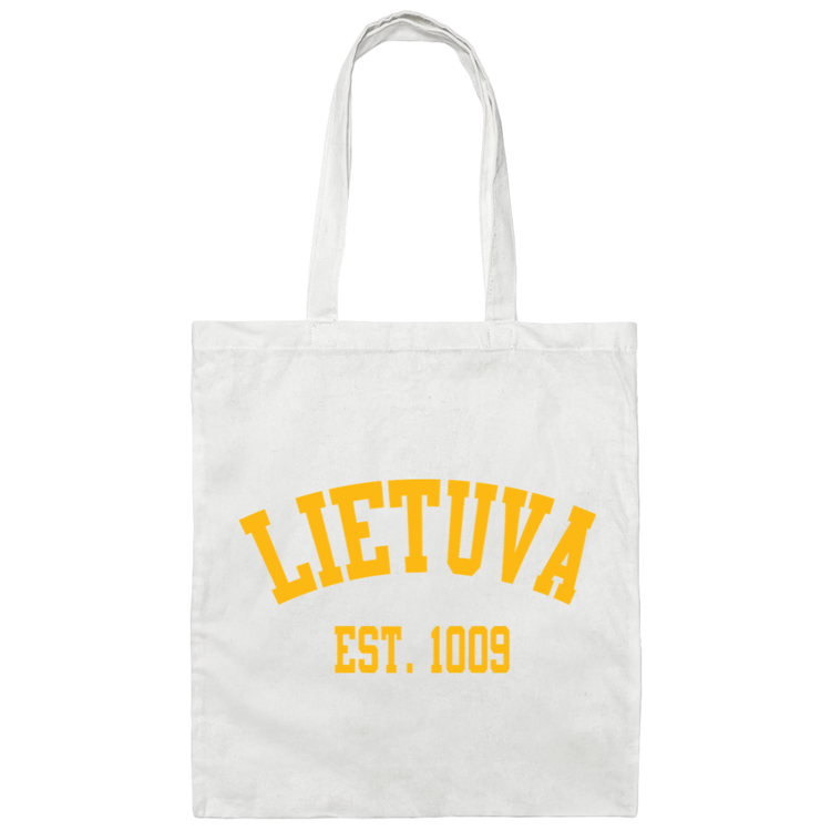 Lietuva Est. 1009 - Canvas Tote Bag - Lithuania Strong