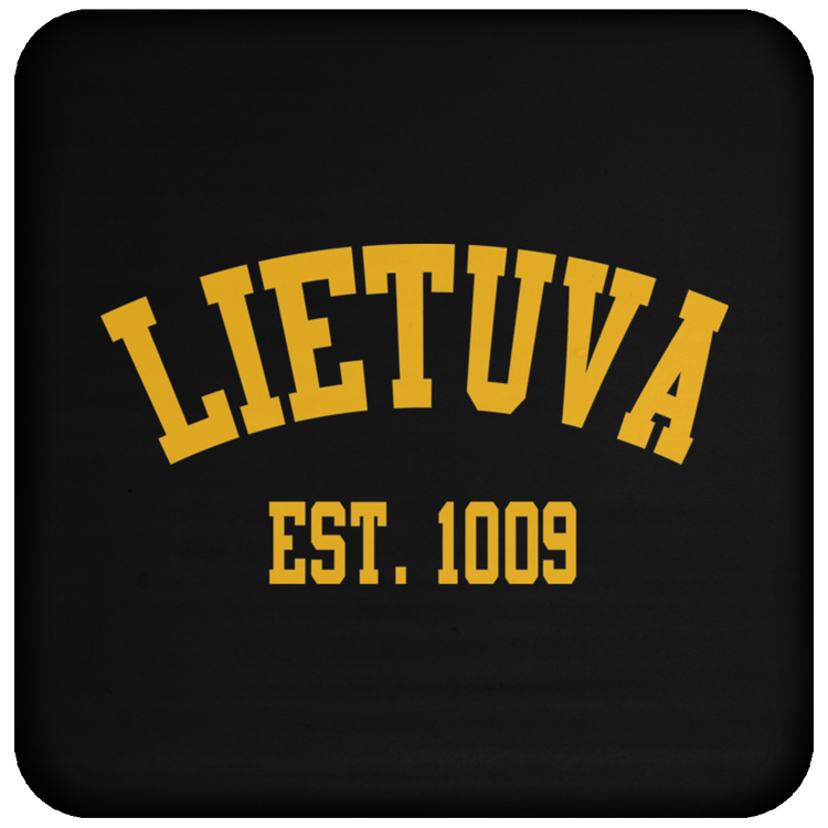 Lietuva Est. 1009 - High Gloss Coaster - Lithuania Strong