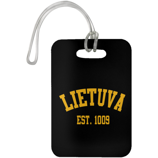 Lietuva Est. 1009 - Luggage Bag Tag - Lithuania Strong