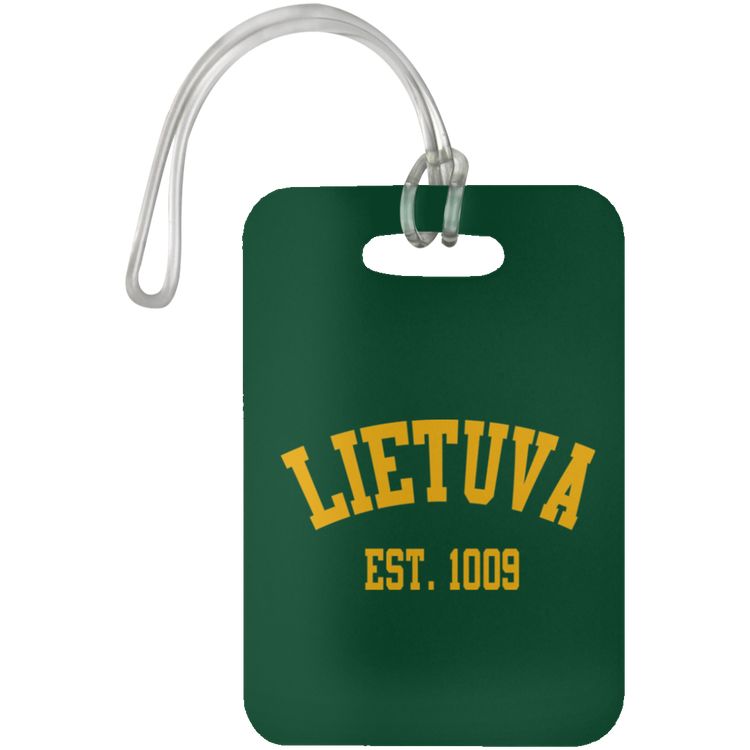 Lietuva Est. 1009 - Luggage Bag Tag - Lithuania Strong