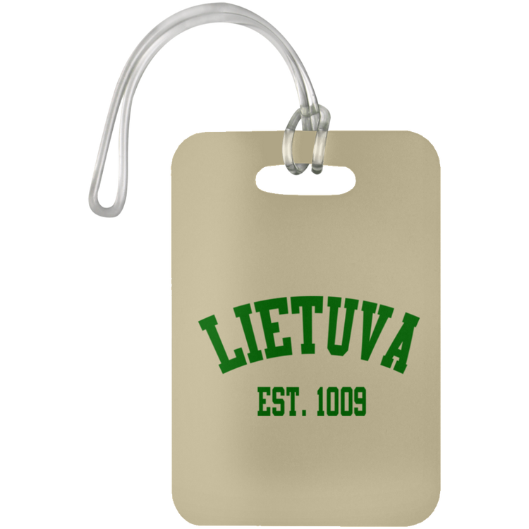 Lietuva Est. 1009 - Luggage Bag Tag - Lithuania Strong