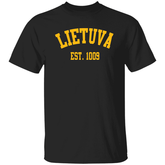 Lietuva Est. 1009 - Mens Classic Short Sleeve T-Shirt - Lithuania Strong