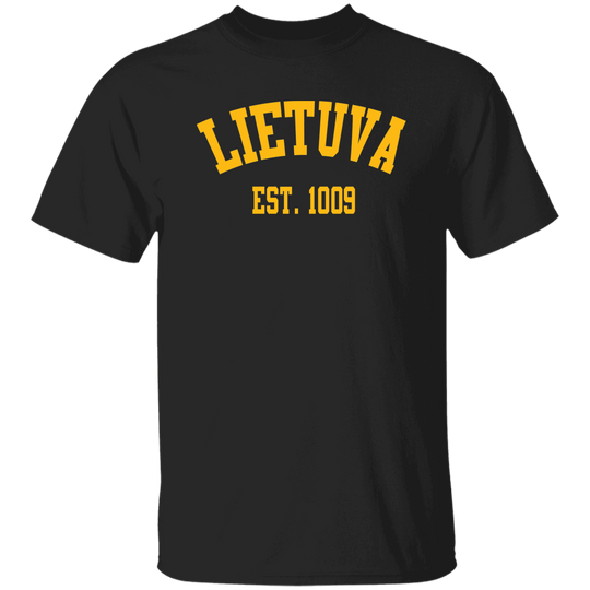 Lietuva Est. 1009 - Mens Classic Short Sleeve T-Shirt - Lithuania Strong