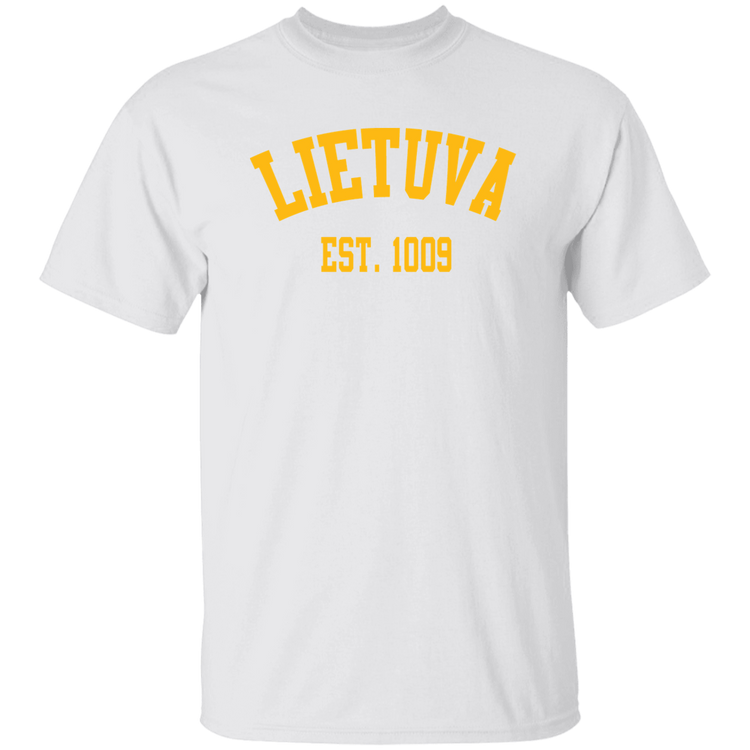 Lietuva Est. 1009 - Mens Classic Short Sleeve T-Shirt - Lithuania Strong