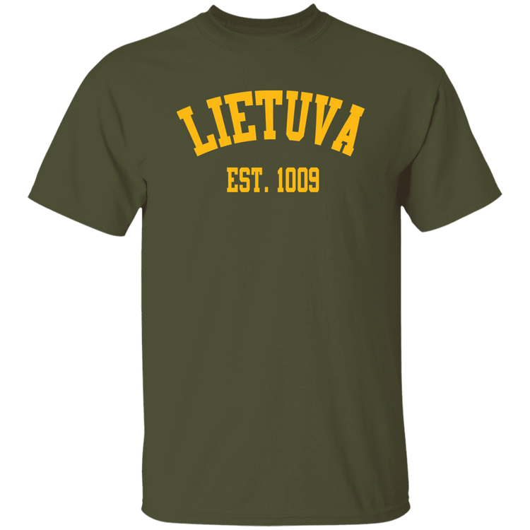 Lietuva Est. 1009 - Mens Classic Short Sleeve T-Shirt - Lithuania Strong