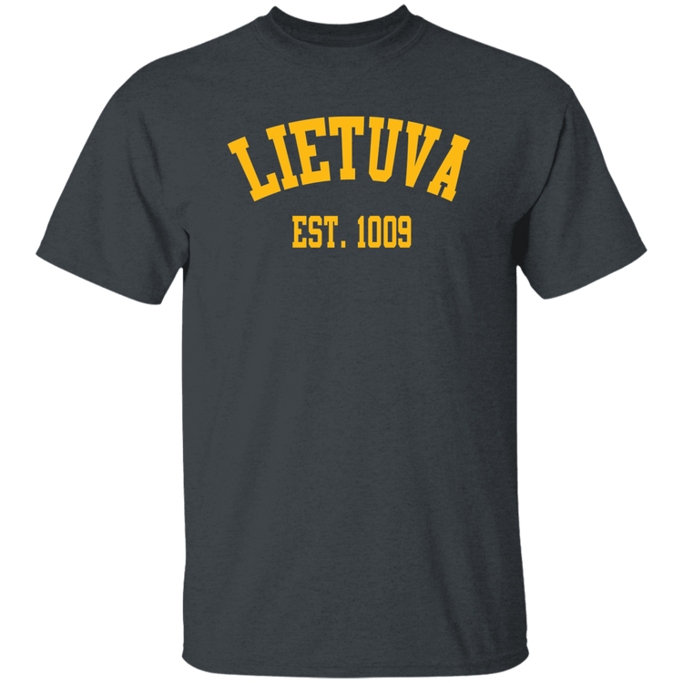 Lietuva Est. 1009 - Mens Classic Short Sleeve T-Shirt - Lithuania Strong