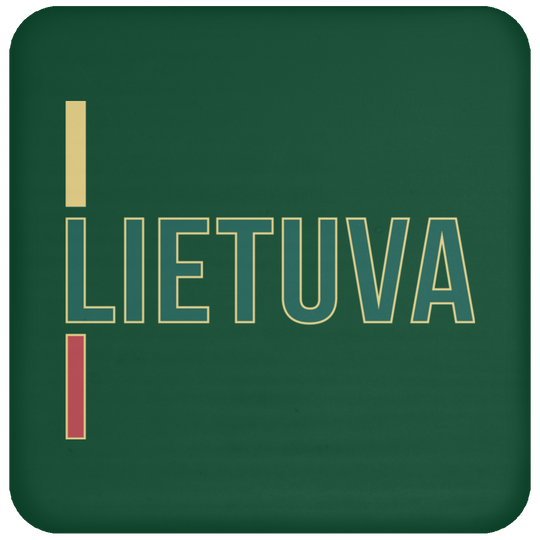 Lietuva III - High Gloss Coaster - Lithuania Strong