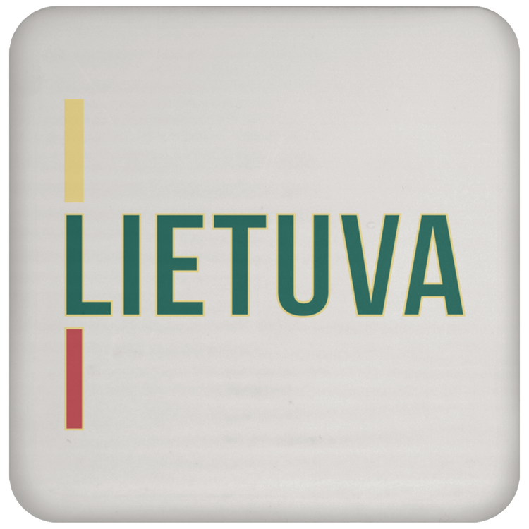 Lietuva III - High Gloss Coaster - Lithuania Strong