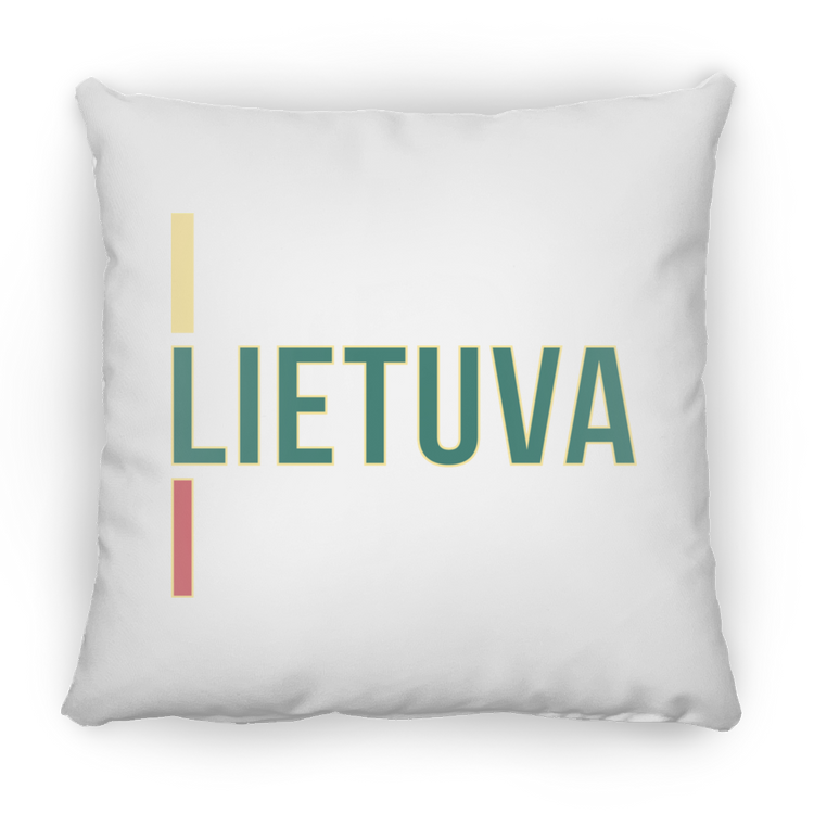 Lietuva III - Large Square Pillow - Lithuania Strong