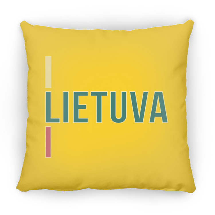 Lietuva III - Large Square Pillow - Lithuania Strong