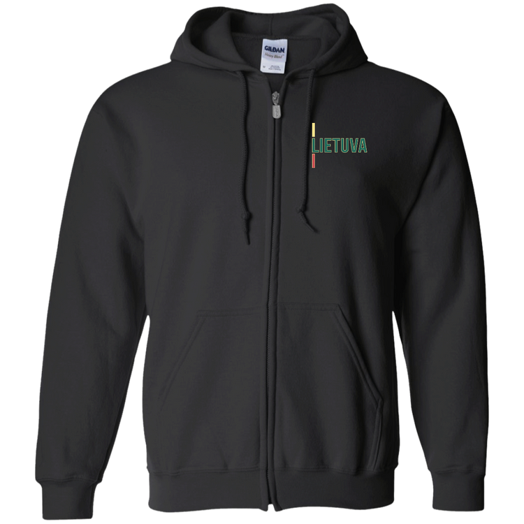 Lietuva III - MenWomen Unisex Comfort Full-Zip Hoodie - Lithuania Strong