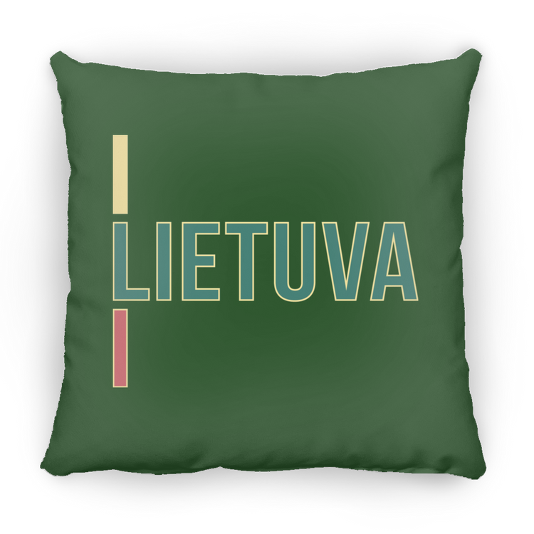 Lietuva III - Small Square Pillow - Lithuania Strong