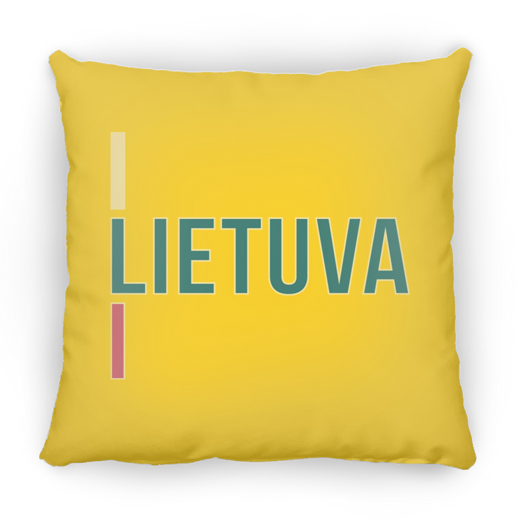 Lietuva III - Small Square Pillow - Lithuania Strong