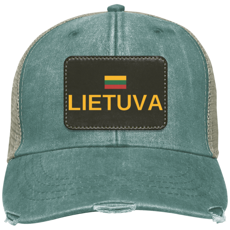 Lietuva Jersey - Distressed Ollie Cap - Rectangle Patch - Lithuania Strong