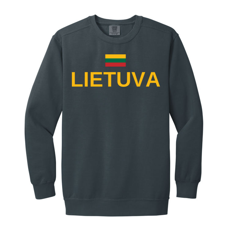 Lietuva Jersey - MenWomen Unisex Soft-Washed Crewneck Sweatshirt - Lithuania Strong