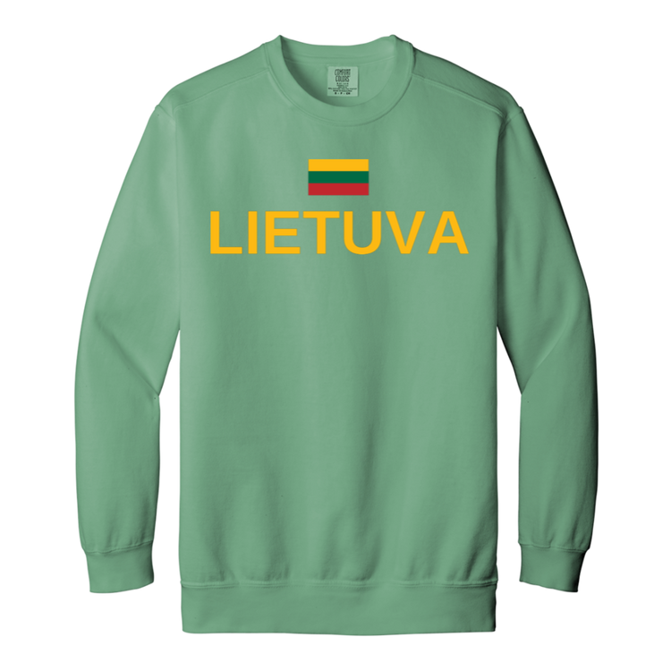 Lietuva Jersey - MenWomen Unisex Soft-Washed Crewneck Sweatshirt - Lithuania Strong