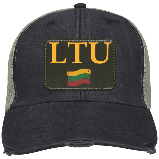 Lietuva LTU - Distressed Ollie Cap - Rectangle Patch - Lithuania Strong