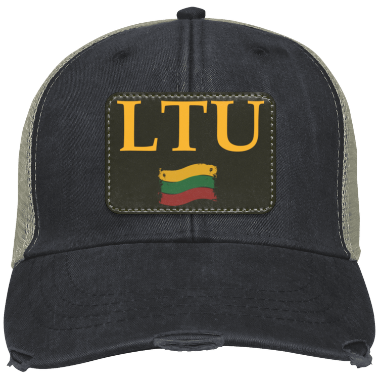 Lietuva LTU - Distressed Ollie Cap - Rectangle Patch - Lithuania Strong