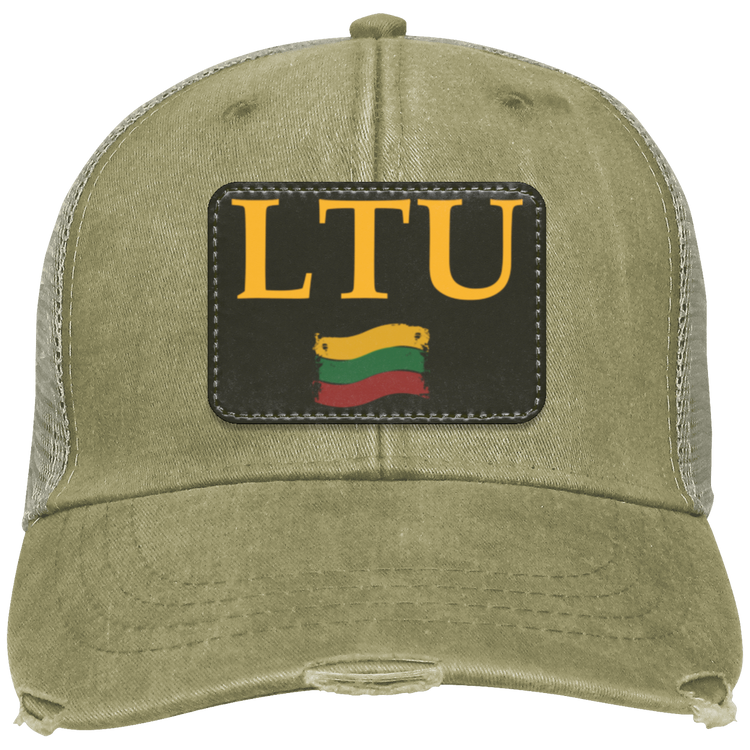 Lietuva LTU - Distressed Ollie Cap - Rectangle Patch - Lithuania Strong