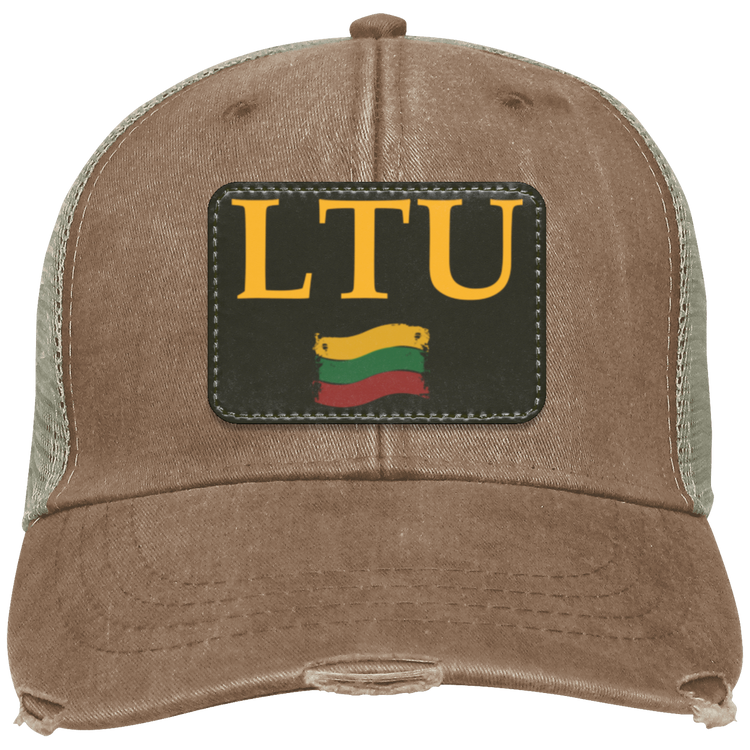 Lietuva LTU - Distressed Ollie Cap - Rectangle Patch - Lithuania Strong