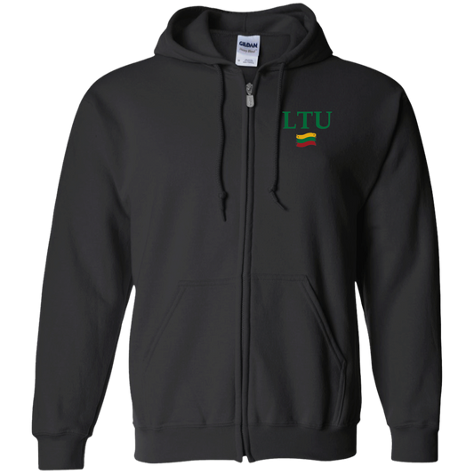Lietuva LTU - MenWomen Unisex Comfort Full-Zip Hoodie - Lithuania Strong