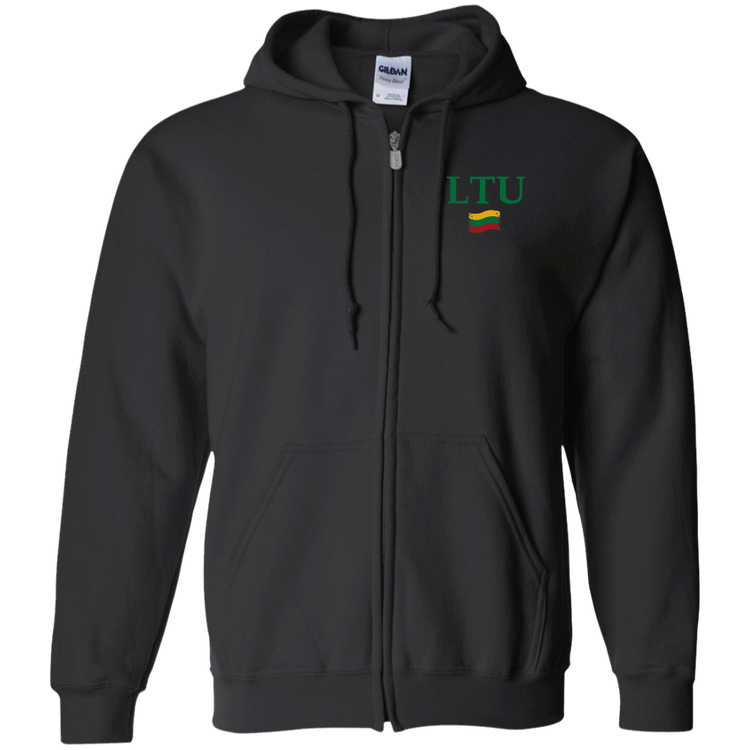 Lietuva LTU - MenWomen Unisex Comfort Full-Zip Hoodie - Lithuania Strong