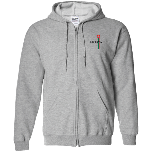 Lietuva Vytis - MenWomen Unisex Comfort Full-Zip Hoodie - Lithuania Strong