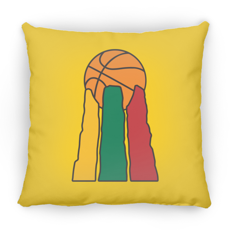 Lietuvos Krepsinio - Large Square Pillow - Lithuania Strong