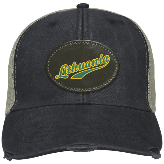 Lithuania - Distressed Ollie Cap - Oval Patch - Lithuania Strong