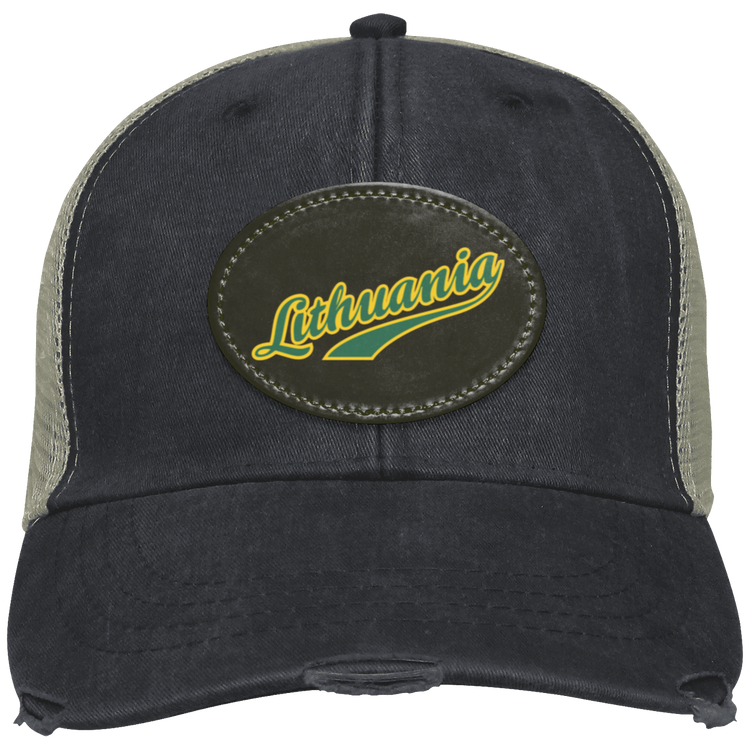 Lithuania - Distressed Ollie Cap - Oval Patch - Lithuania Strong