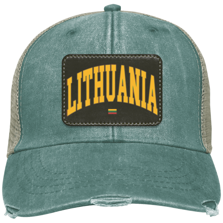 Lithuania - Distressed Ollie Cap - Rectangle Patch - Lithuania Strong