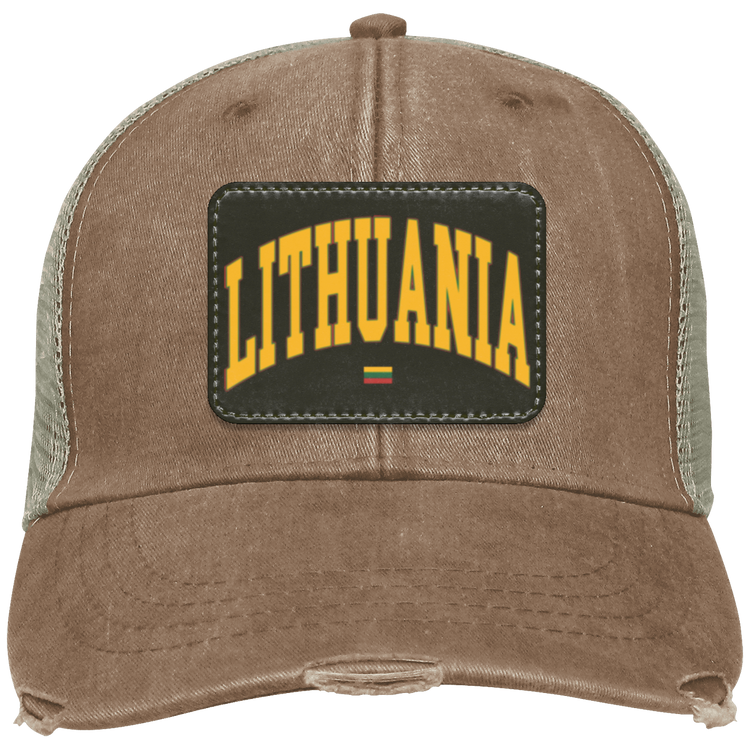 Lithuania - Distressed Ollie Cap - Rectangle Patch - Lithuania Strong