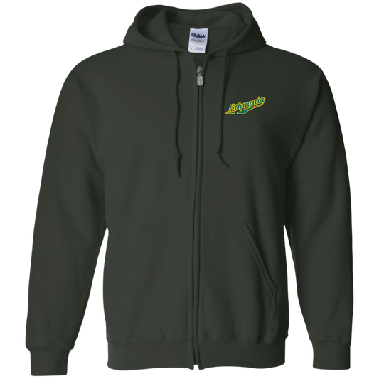 Lithuania - MenWomen Unisex Comfort Full-Zip Hoodie - Lithuania Strong