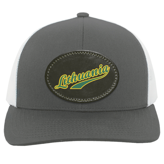 Lithuania - Trucker Snap Back - Oval Patch - Lithuania Strong