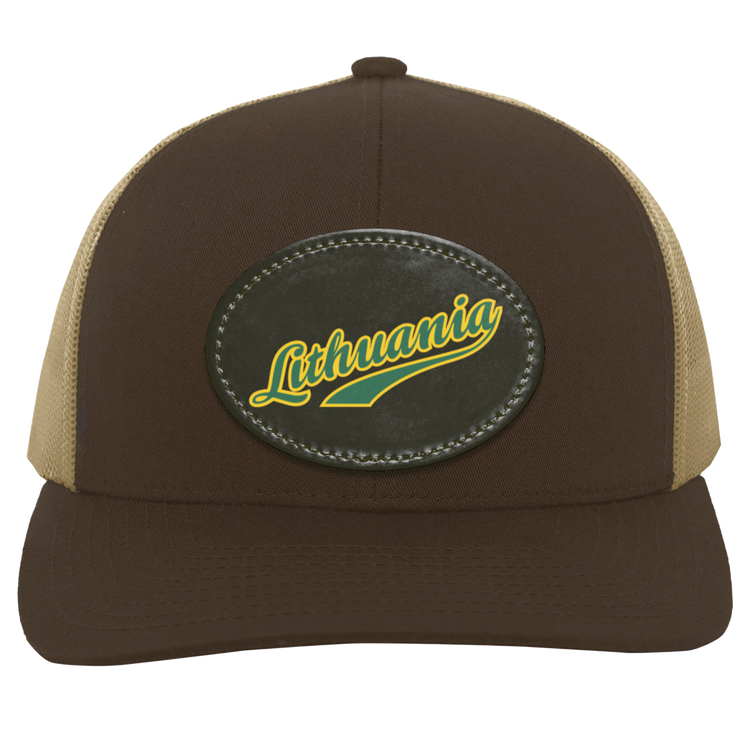 Lithuania - Trucker Snap Back - Oval Patch - Lithuania Strong