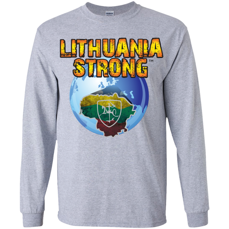 Lithuania Strong - Boys Youth Classic Long Sleeve T-Shirt - Lithuania Strong