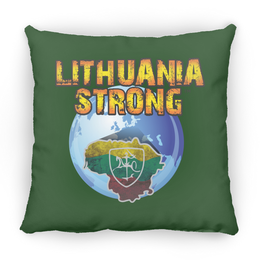 Lithuania Strong - Large Square Pillow - Lithuania Strong