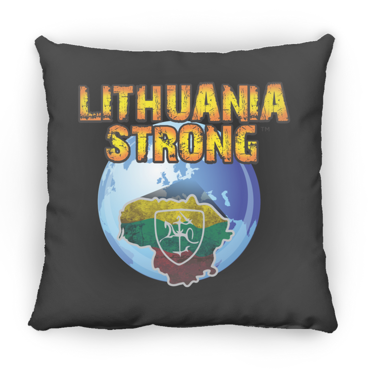 Lithuania Strong - Large Square Pillow - Lithuania Strong