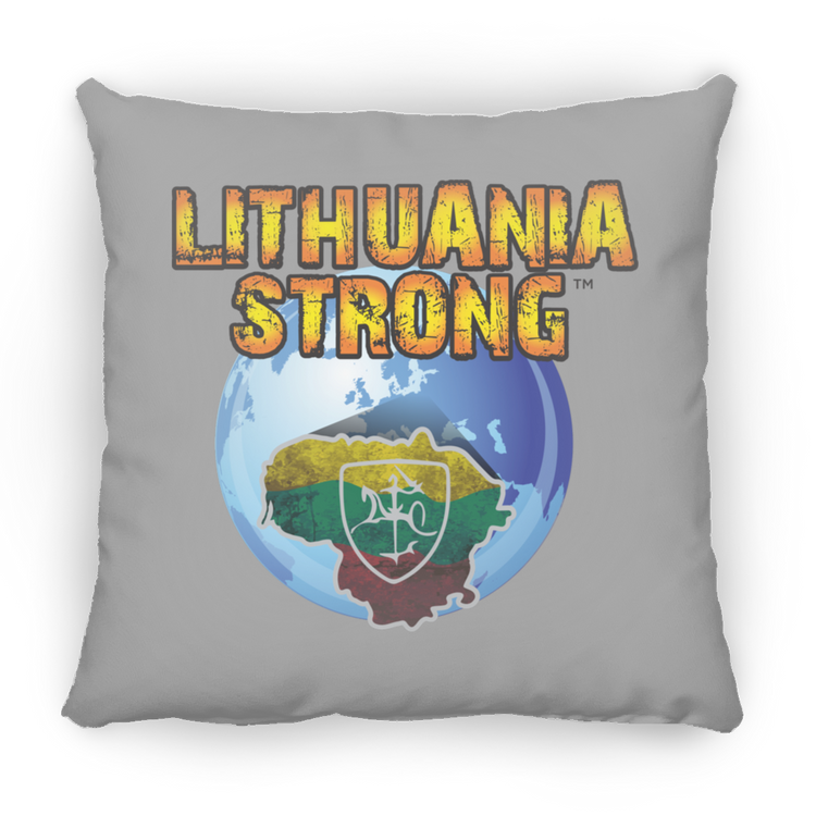 Lithuania Strong - Large Square Pillow - Lithuania Strong