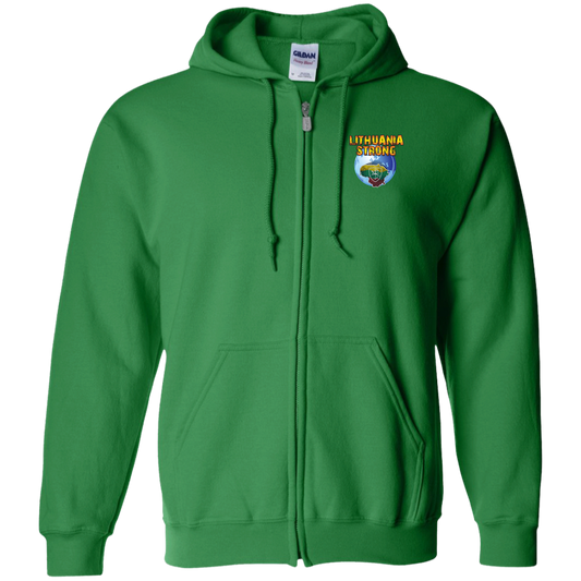 Lithuania Strong - MenWomen Unisex Comfort Full-Zip Hoodie - Lithuania Strong