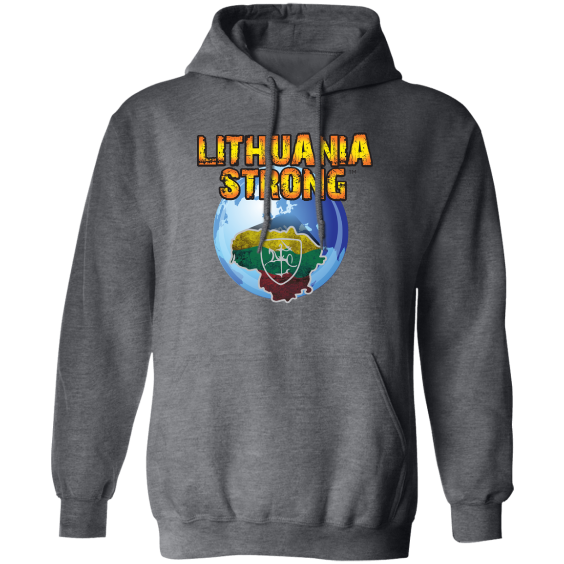 Lithuania Strong - MenWomen Unisex Comfort Pullover Hoodie - Lithuania Strong